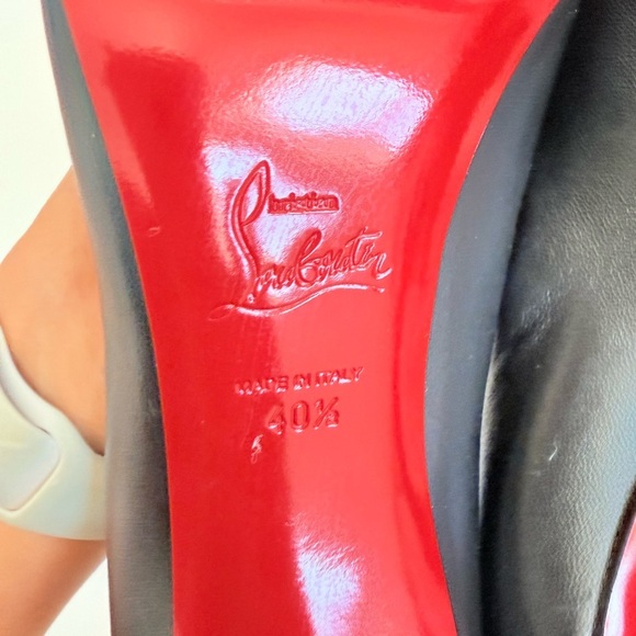 Christian Louboutin Black Nappa Leather Pigalle Follies 100mm pumps EU 40.5 - Picture 8 of 10